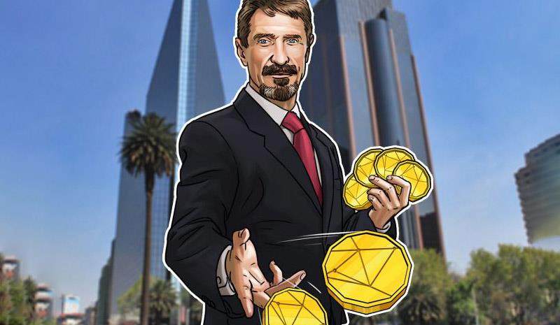 جان مکافی ارز اسکناسی مخصوص به خود را با پشتوانه ارز رمزپایه عرضه می کند